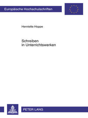 cover image of Schreiben in Unterrichtswerken